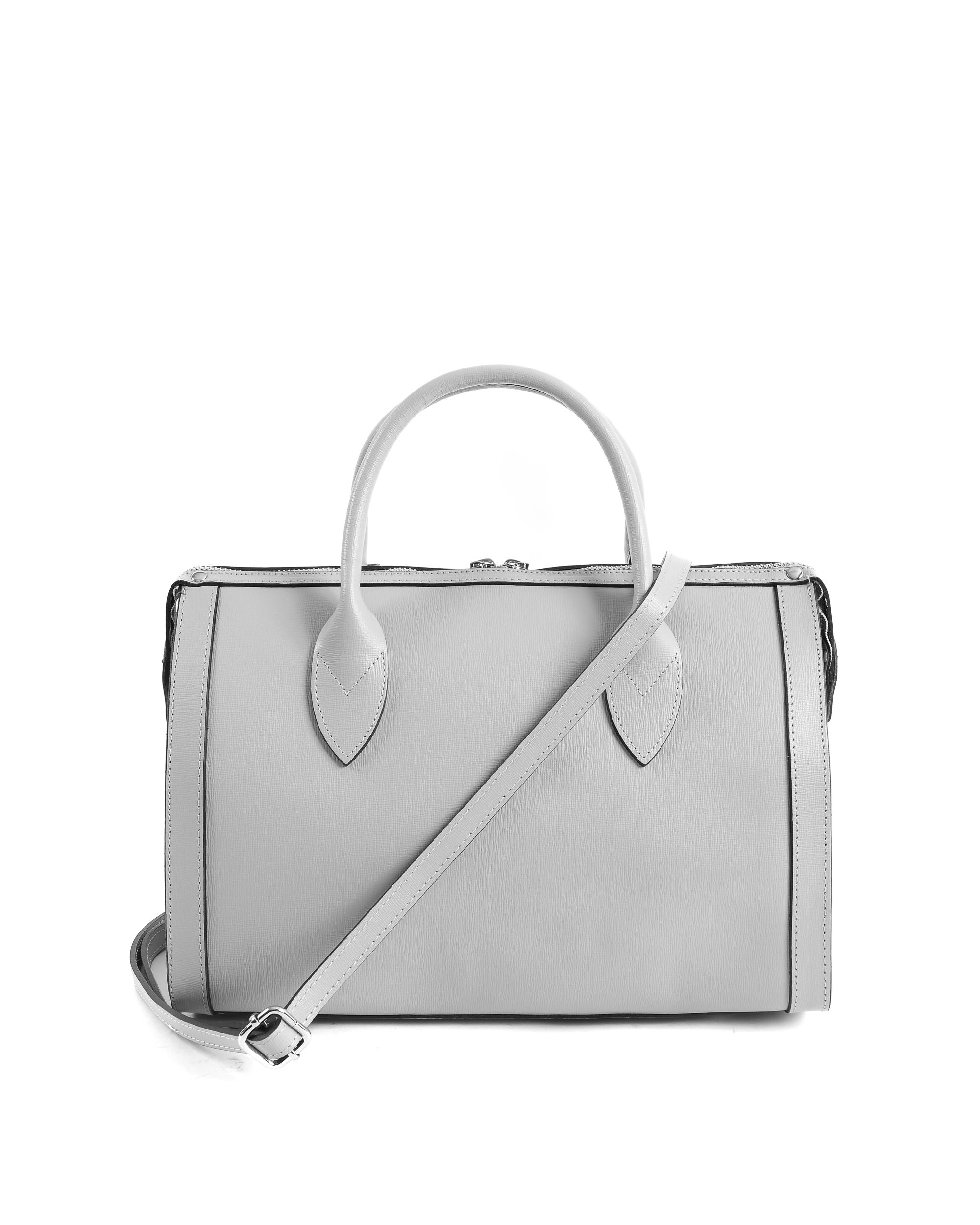Bolso Mujer V Italia Gris V014-S SAFFIANO GRIGIO