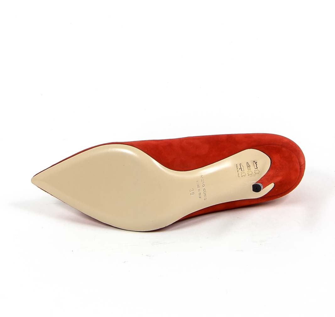 Zapatos de salón para mujer V 1969 Italia 3104107 CAMOSCIO ROSSO