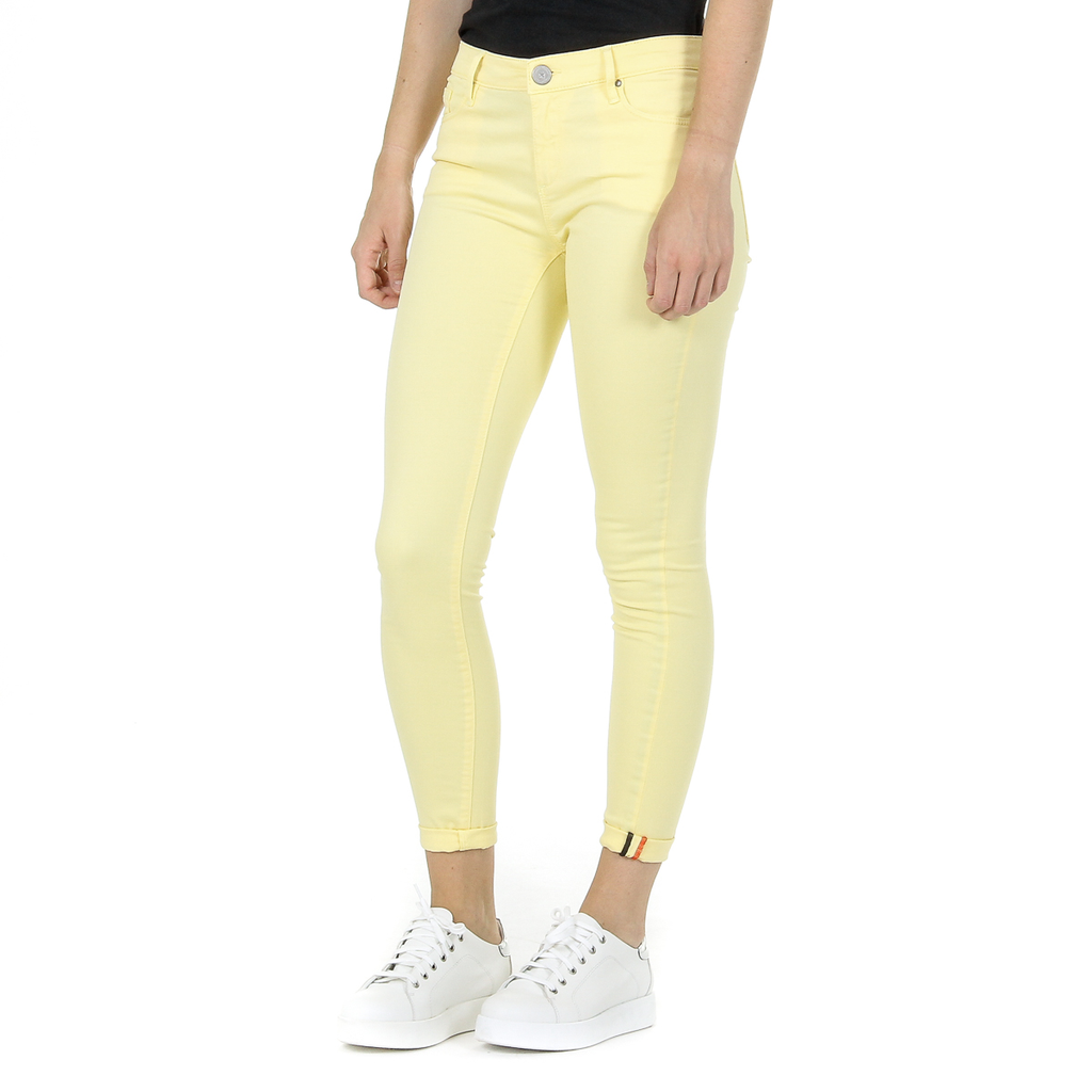 Pantalones Andrew Charles para mujer amarillos CLAIRE