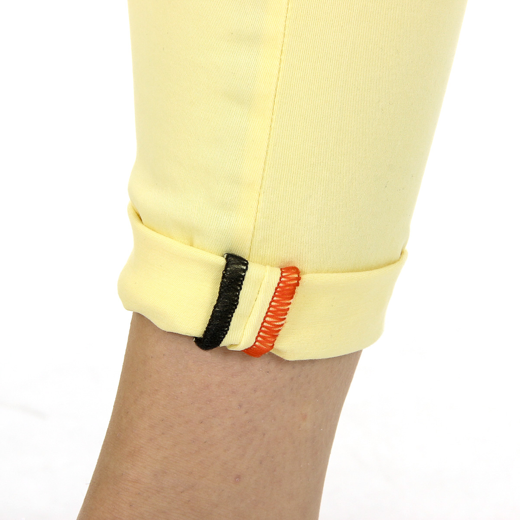Pantalones Andrew Charles para mujer amarillos CLAIRE