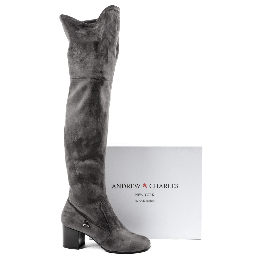Andrew Charles Womens High Boot Grey MARIAH