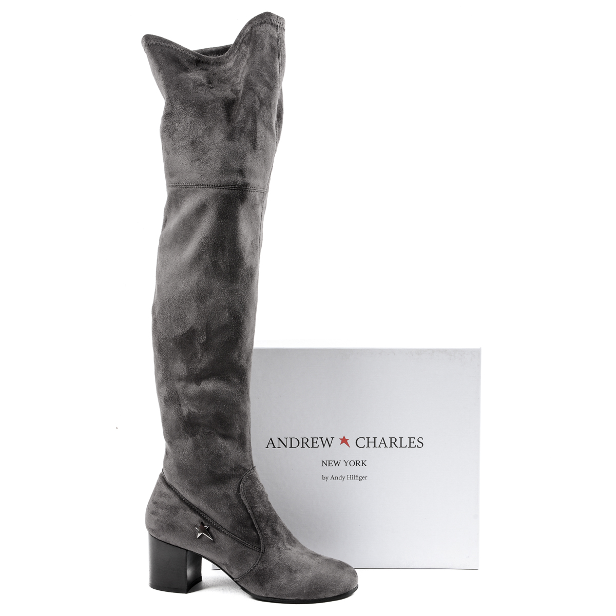 Andrew Charles Womens High Boot Grey MARIAH