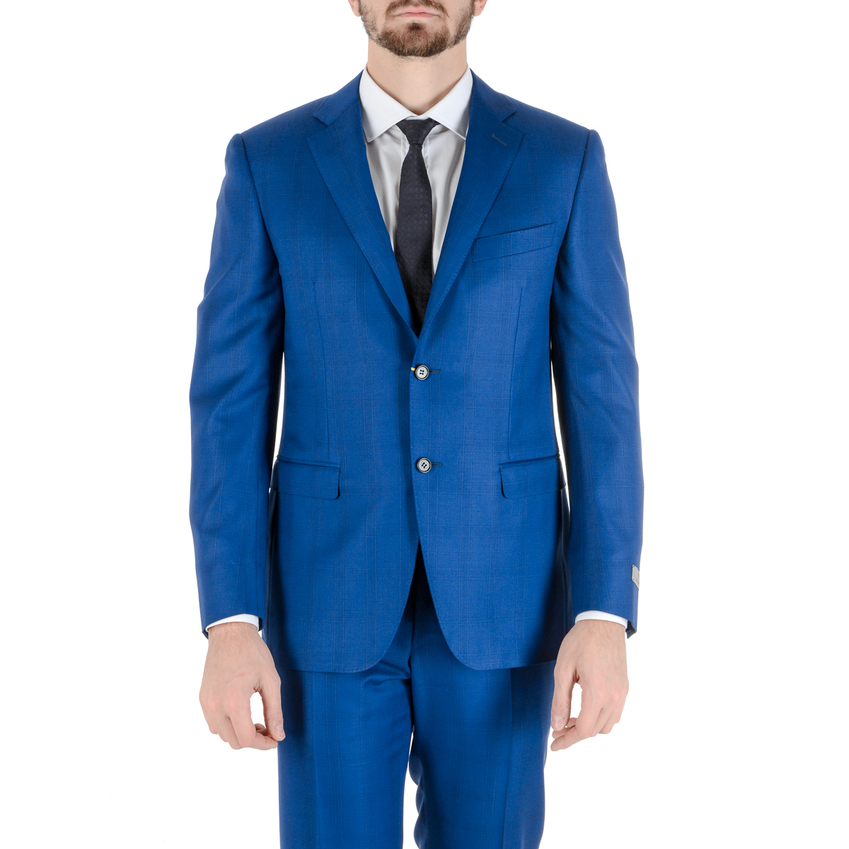 Canali Mens Suit Long Sleeves Blue