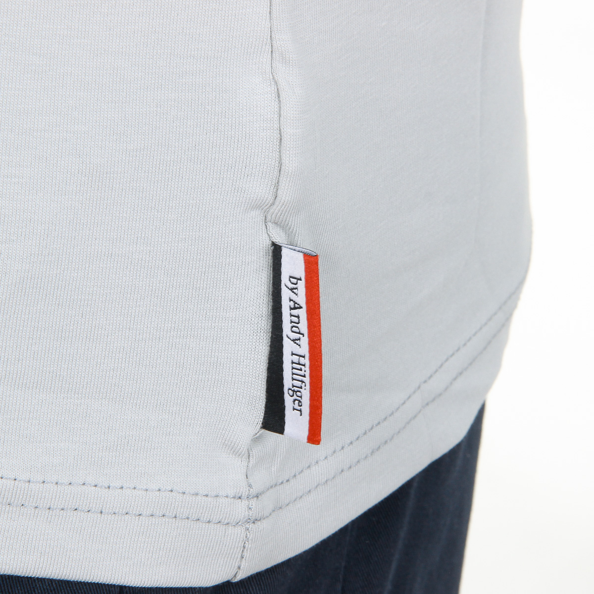 Camiseta Andrew Charles para hombre, manga corta, cuello redondo, gris claro, KEITA