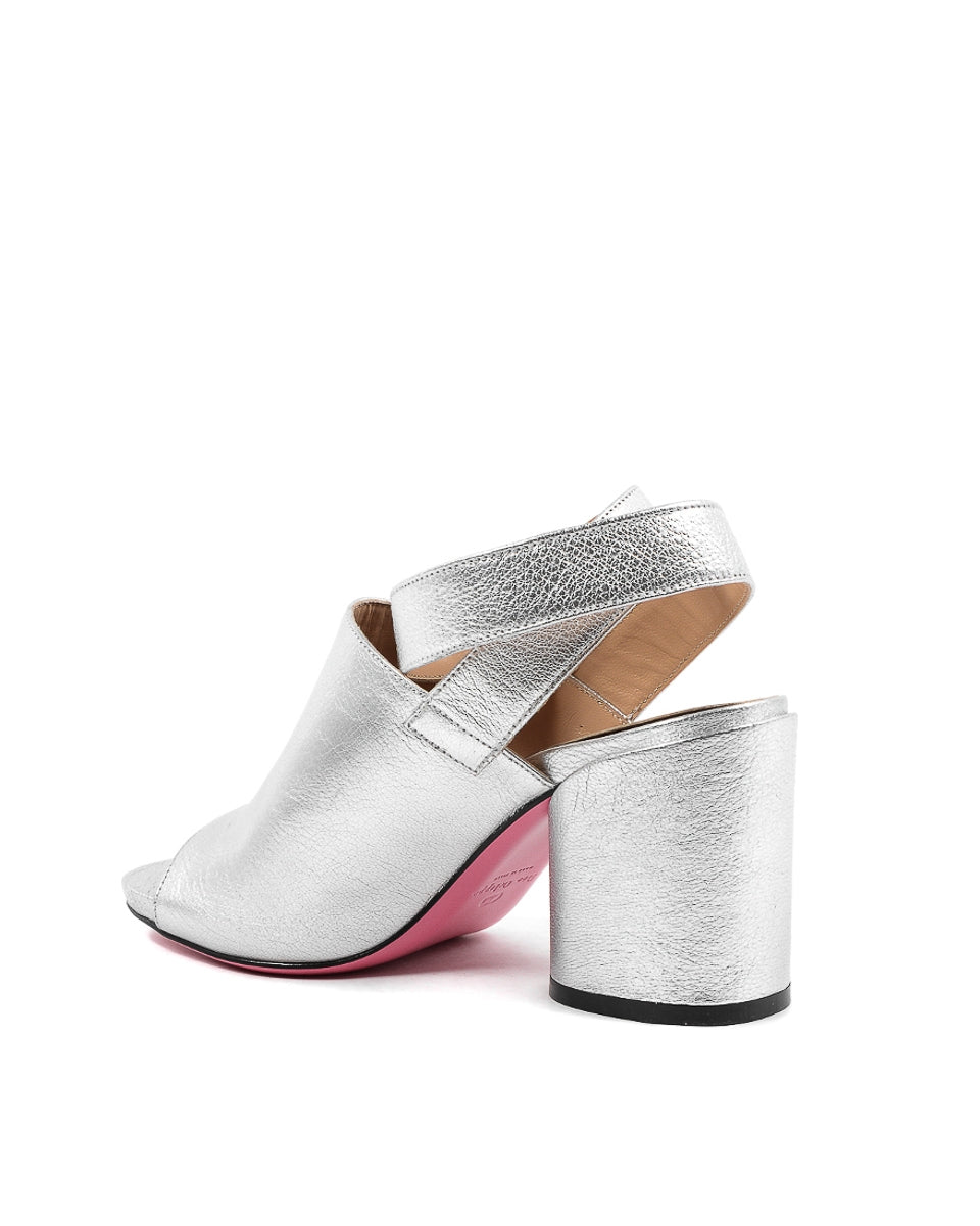 Sandalia para mujer Dee Ocleppo B3063DO CAPRA VETREX LAM ARGENTO