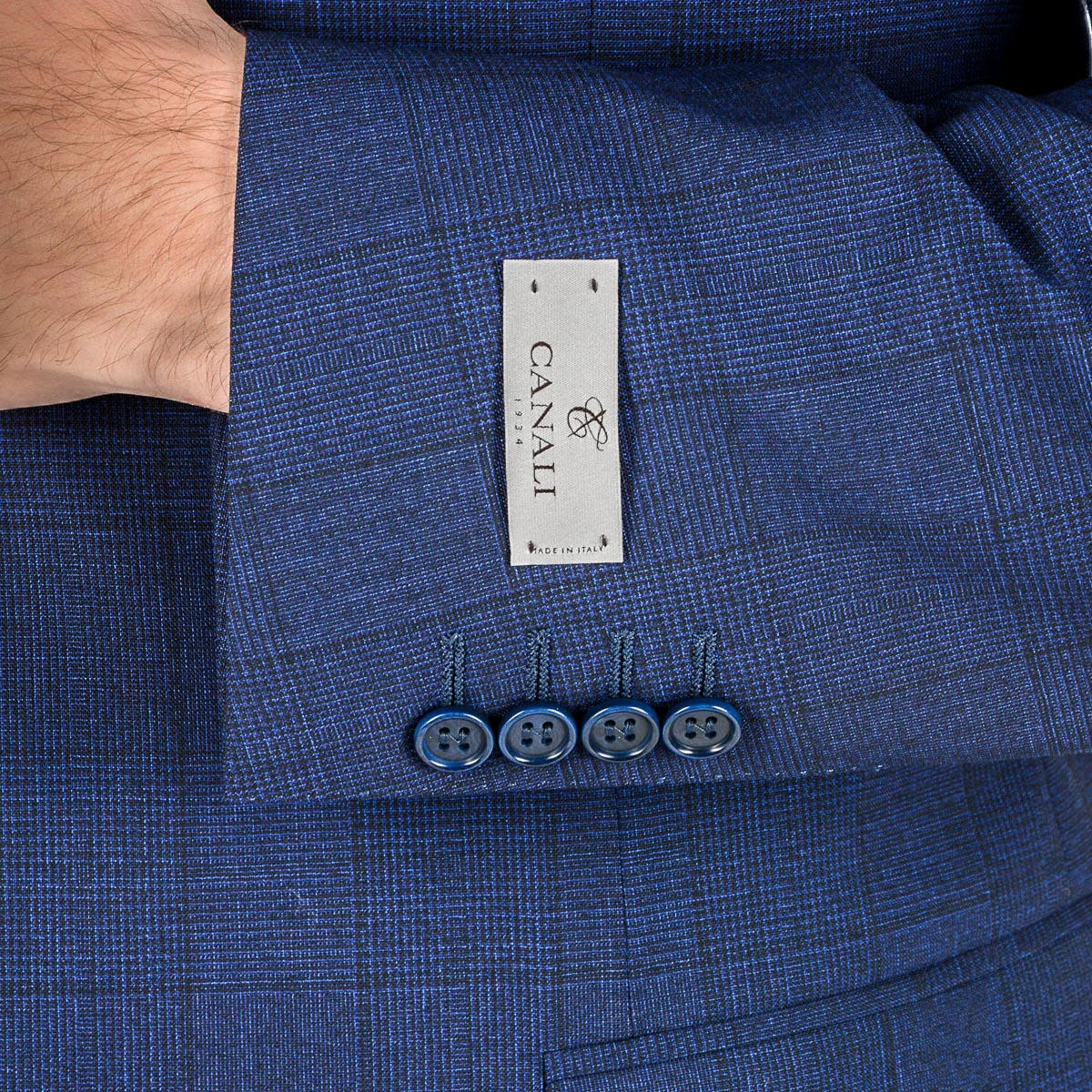 Canali Mens Suit Long Sleeves Blue