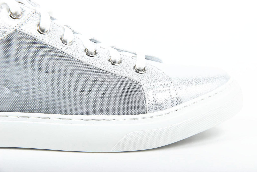 V 1969 Italia Zapatillas de mujer B2198 LUMIER TUL PLATA ARG. 501