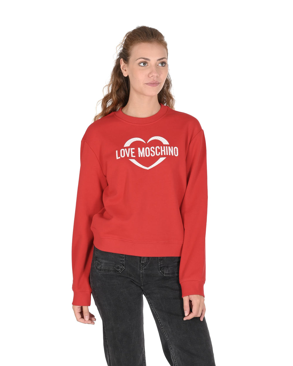 Sudadera Love Moschino para mujer W 6 306 55 M 4055 O97 ROJO
