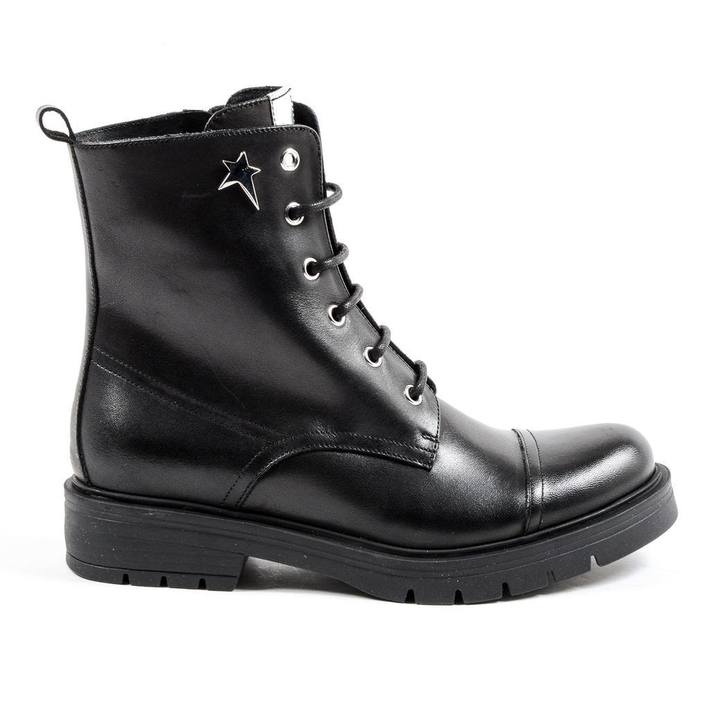 Andrew Charles Womens Short Boot Black SELEMA
