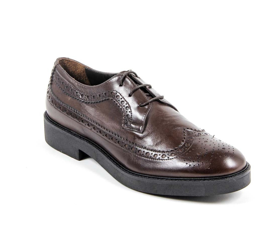 Zapato brogue para mujer V 1969 Italia B1670 VITELLO T. MORO COCCO