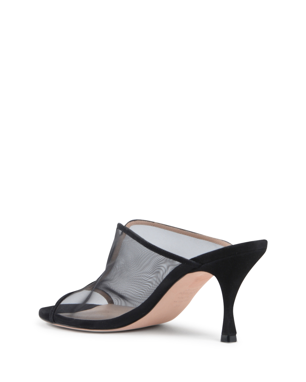 Sandalias tipo mule Stuart Weitzman para mujer, color negro, MYA