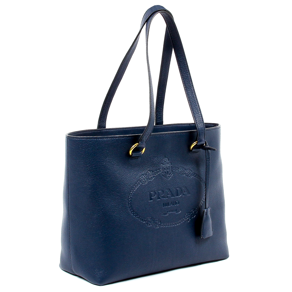 Bolso de mano Prada para mujer 1BG100 UWL F0216 BALTICO VIT DAINO