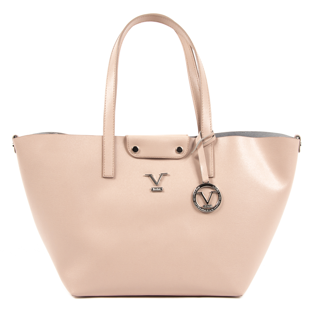 Bolso de mano para mujer V 1969 Italia en color rosa JERSEY