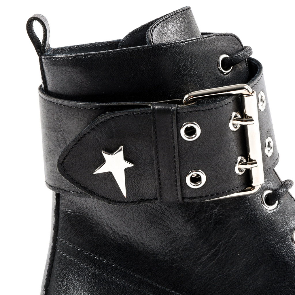 Andrew Charles Womens Short Boot Black MEG