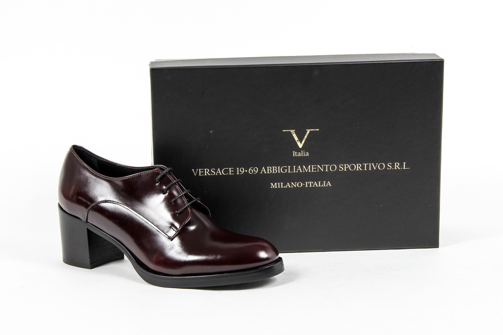 V 1969 Italia Womens Heeled Oxford Shoe Bordeaux RITZ