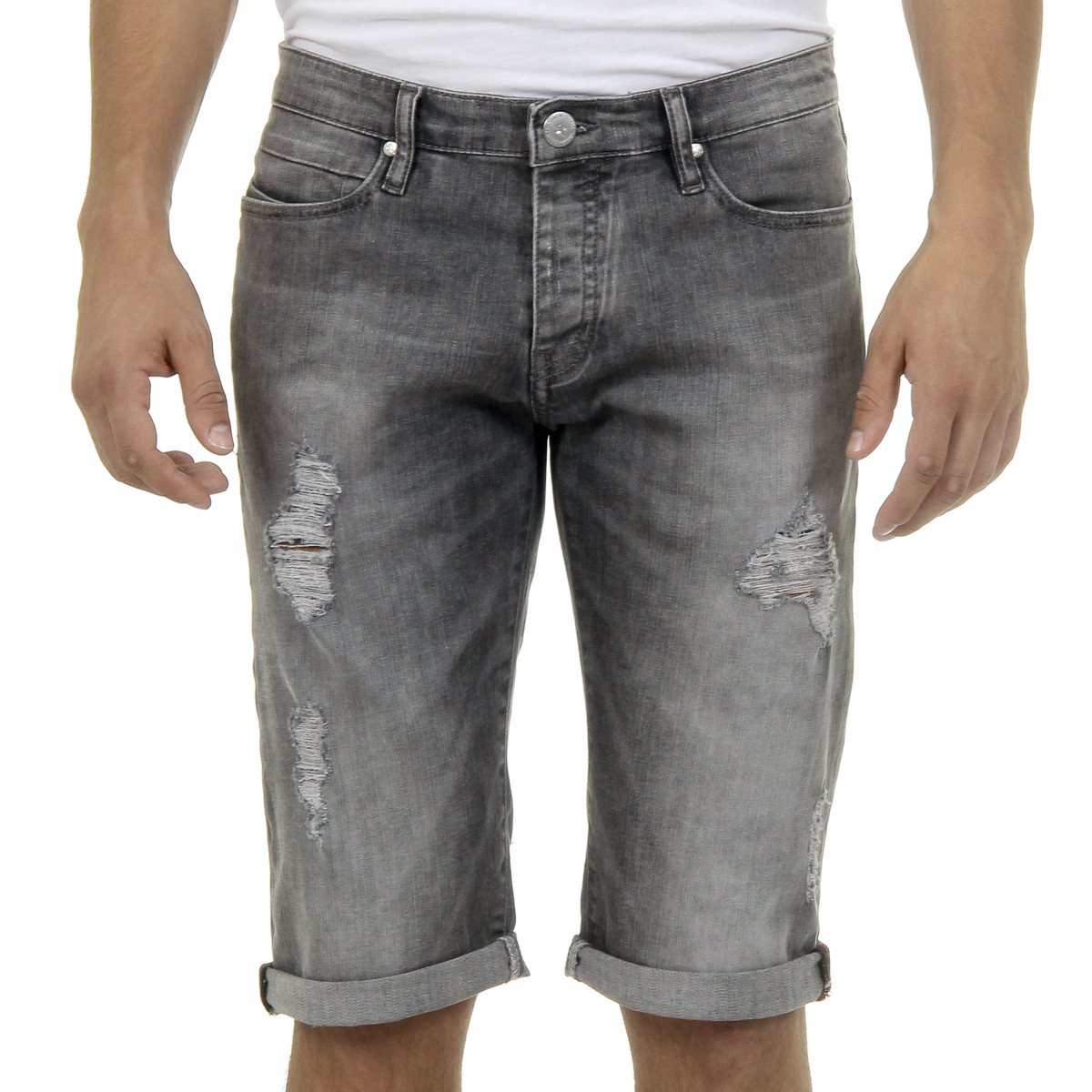 Vaqueros Andrew Charles para hombre, gris, enero