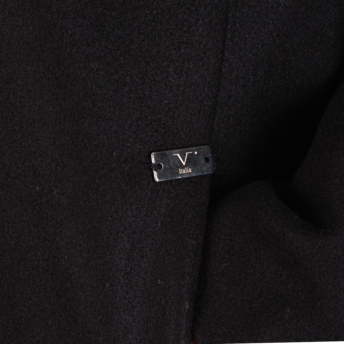 V 1969 Italia Abrigo de mujer Mangas largas Negro CHEYENNE