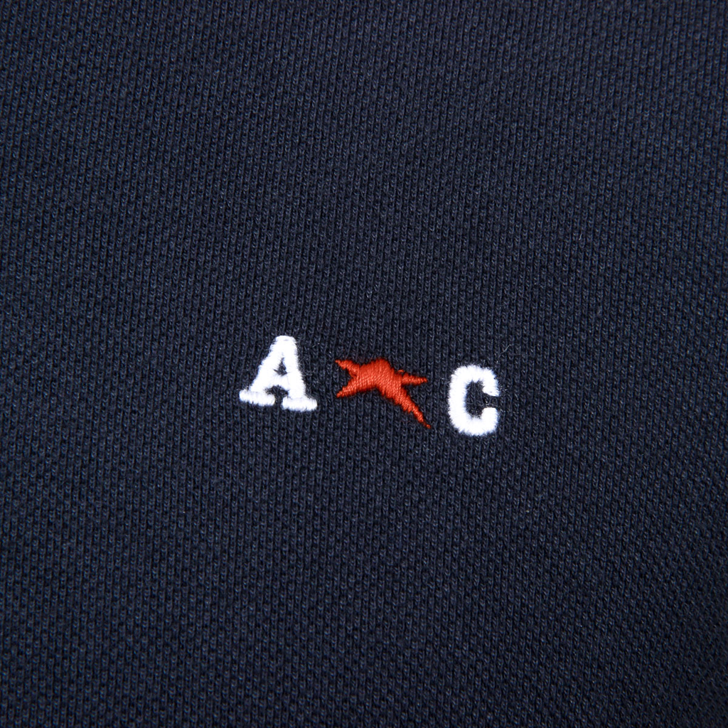 Polo Andrew Charles para hombre de manga corta azul oscuro SEMELO
