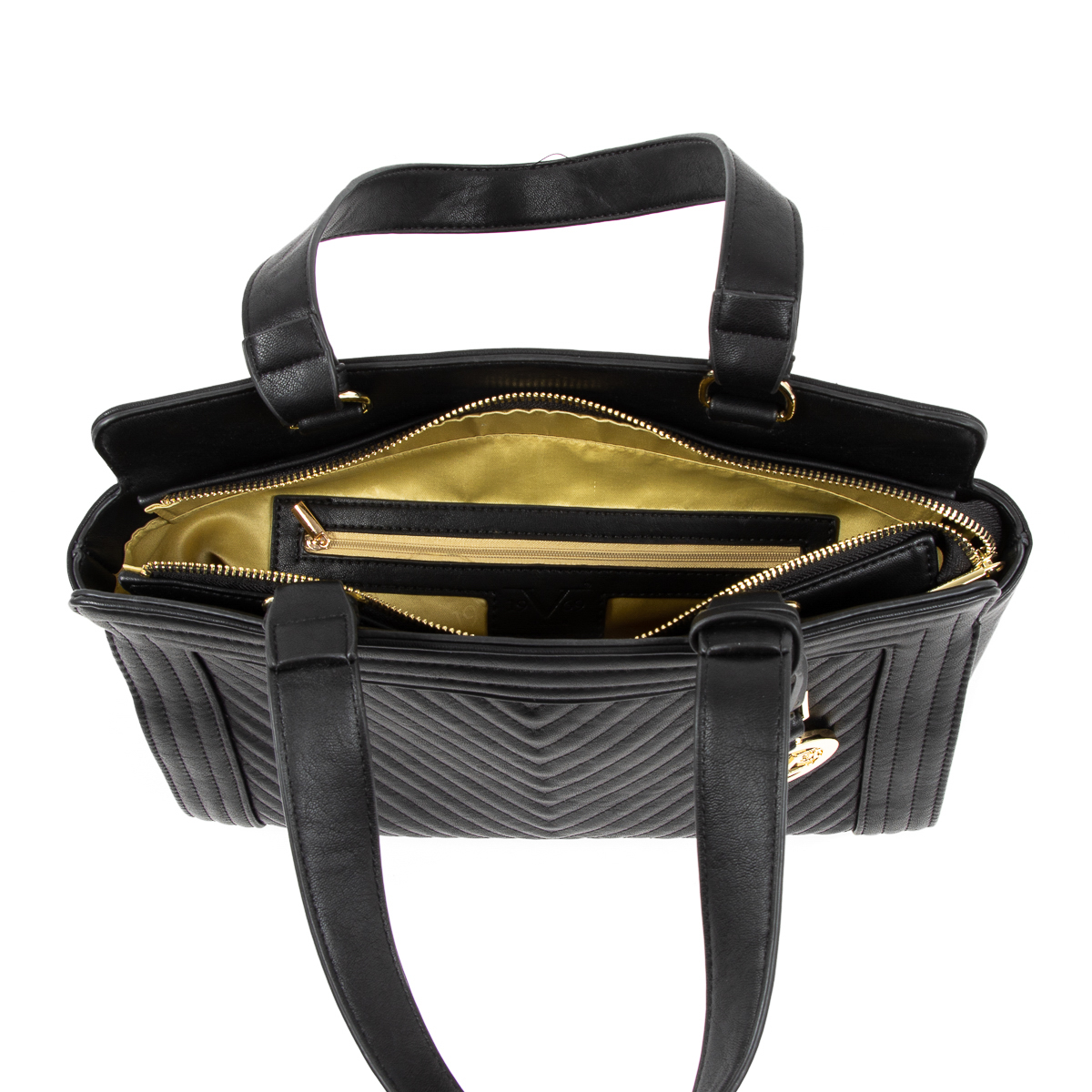 Bolso de mano para mujer V 1969 Italia Negro CRISTINA