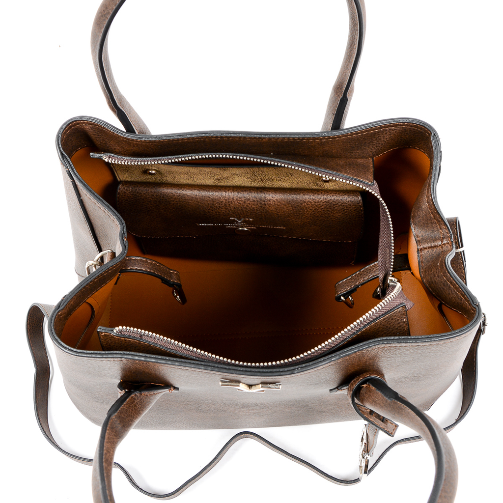 V 1969 Italia Womens Handbag Brown CARION
