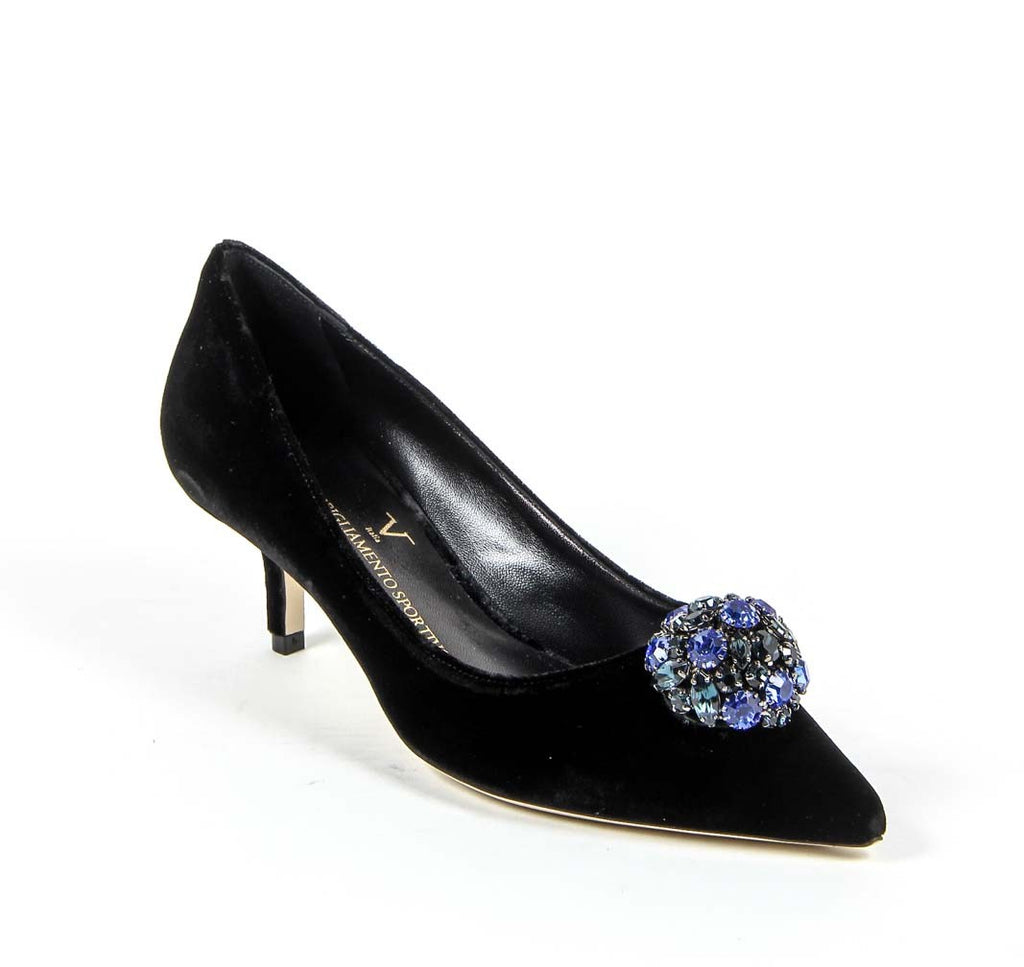 Zapatos de salón para mujer V 1969 Italia 3106153 VELLUTO NERO