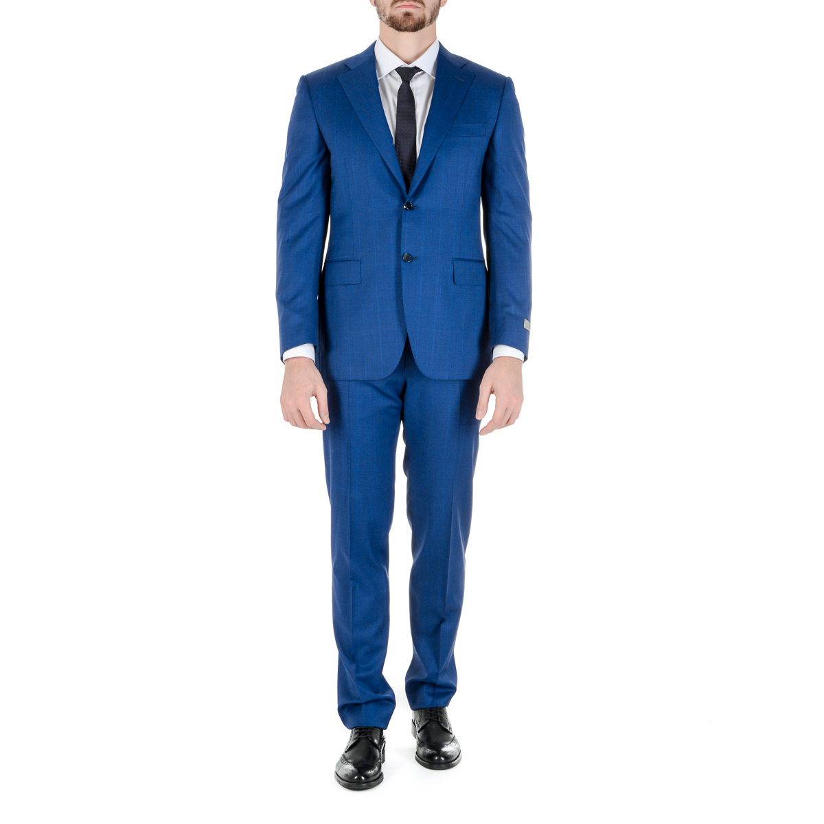 Canali Mens Suit Long Sleeves Blue