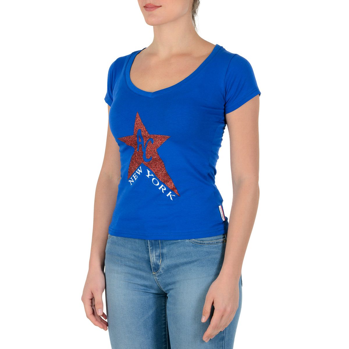 Camiseta para mujer Andrew Charles By Andy Hilfiger TS550 03 1002 TAPIWA BLUE S8