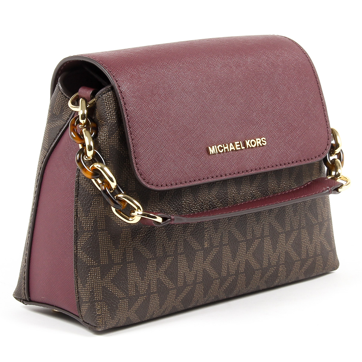 Michael Kors Womens Handbag PORTIA 35F7GPAL1B BRN PLUM