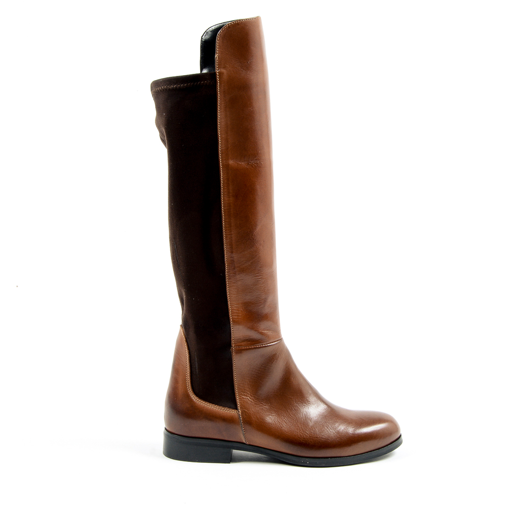 V 1969 Italia Womens High Boot Brown GRAPE
