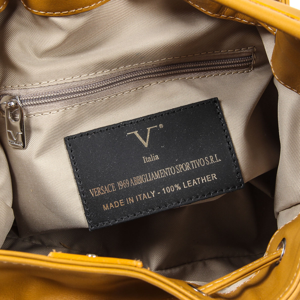 Bolso de mano para mujer V 1969 Italia V005-S SOFT SENAPE
