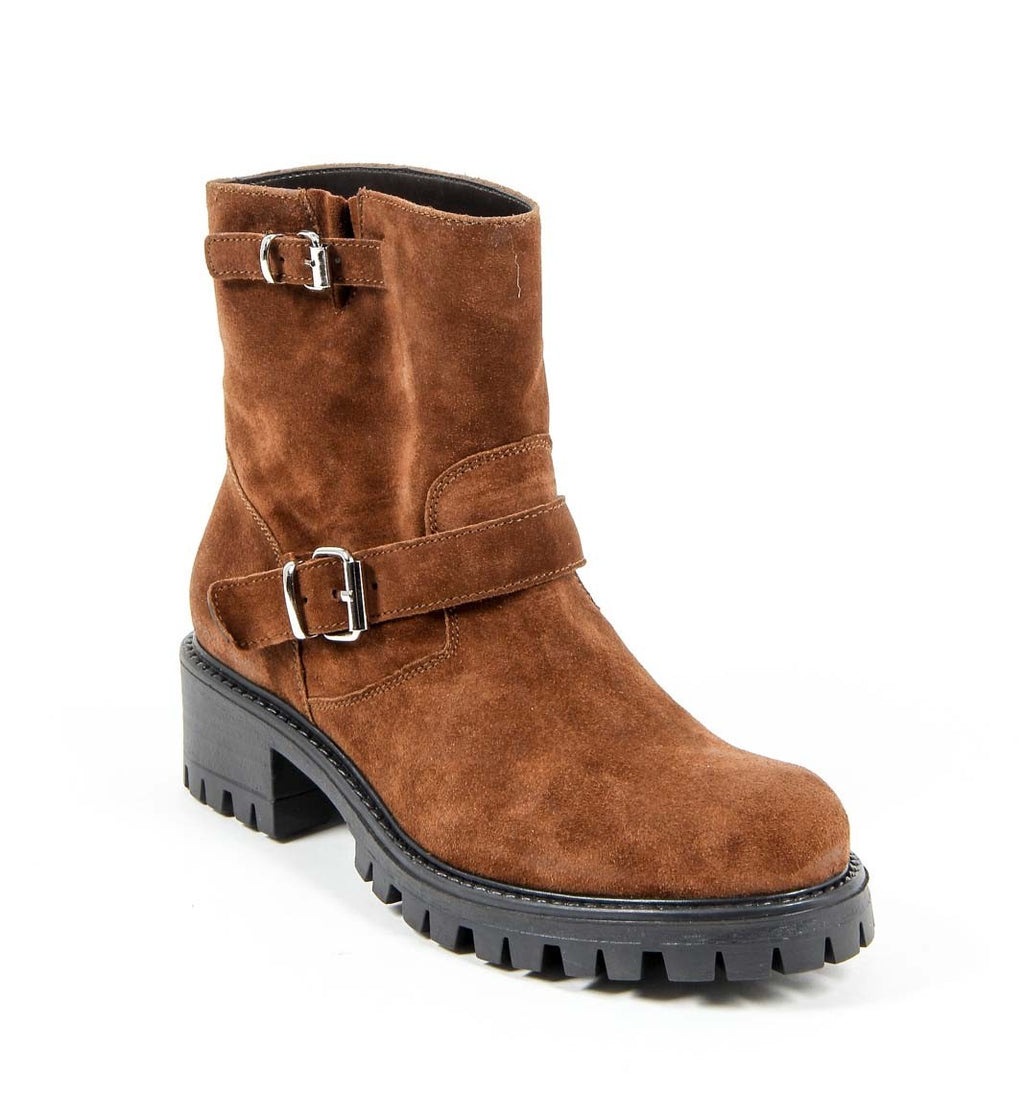 Bota corta para mujer V 1969 Italia B1441 TERCIOPELO ÓXIDO