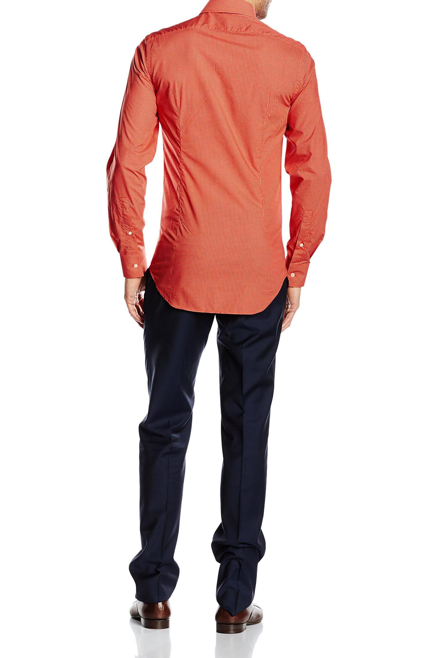 Camisa de hombre V 1969 Italia con cuello abotonado y corte entallado SBD63