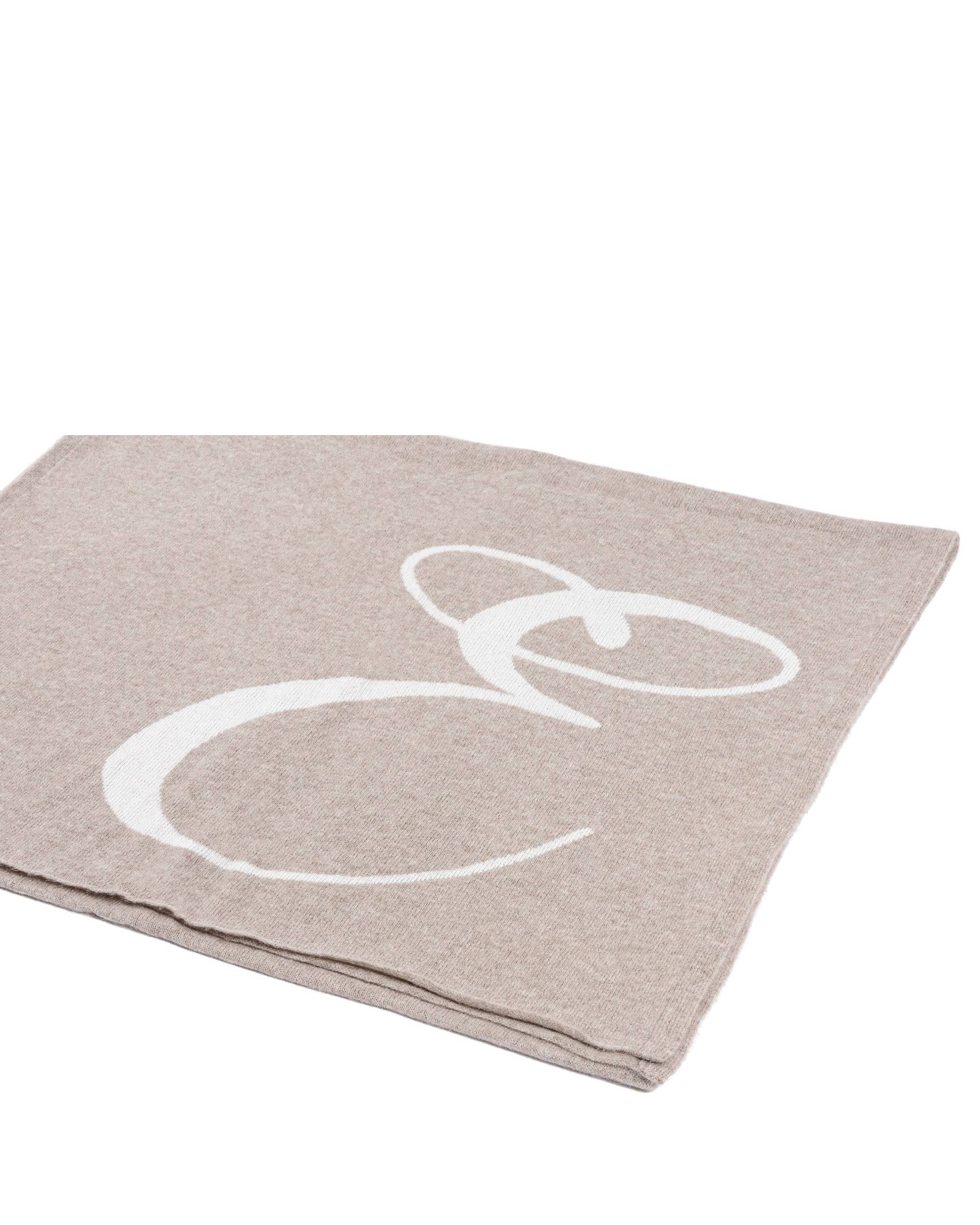 Bufanda con monograma de Dee Ocleppo DEAN VILLAGE CAMEL E