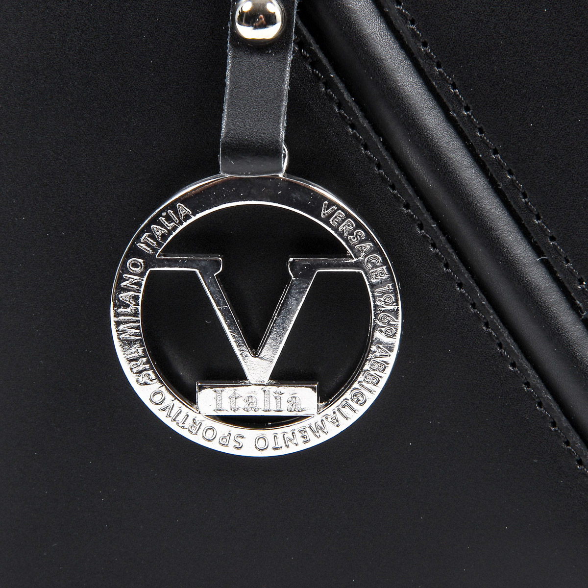 Bolso de mano para mujer V 1969 Italia V004-S RUGA NERO