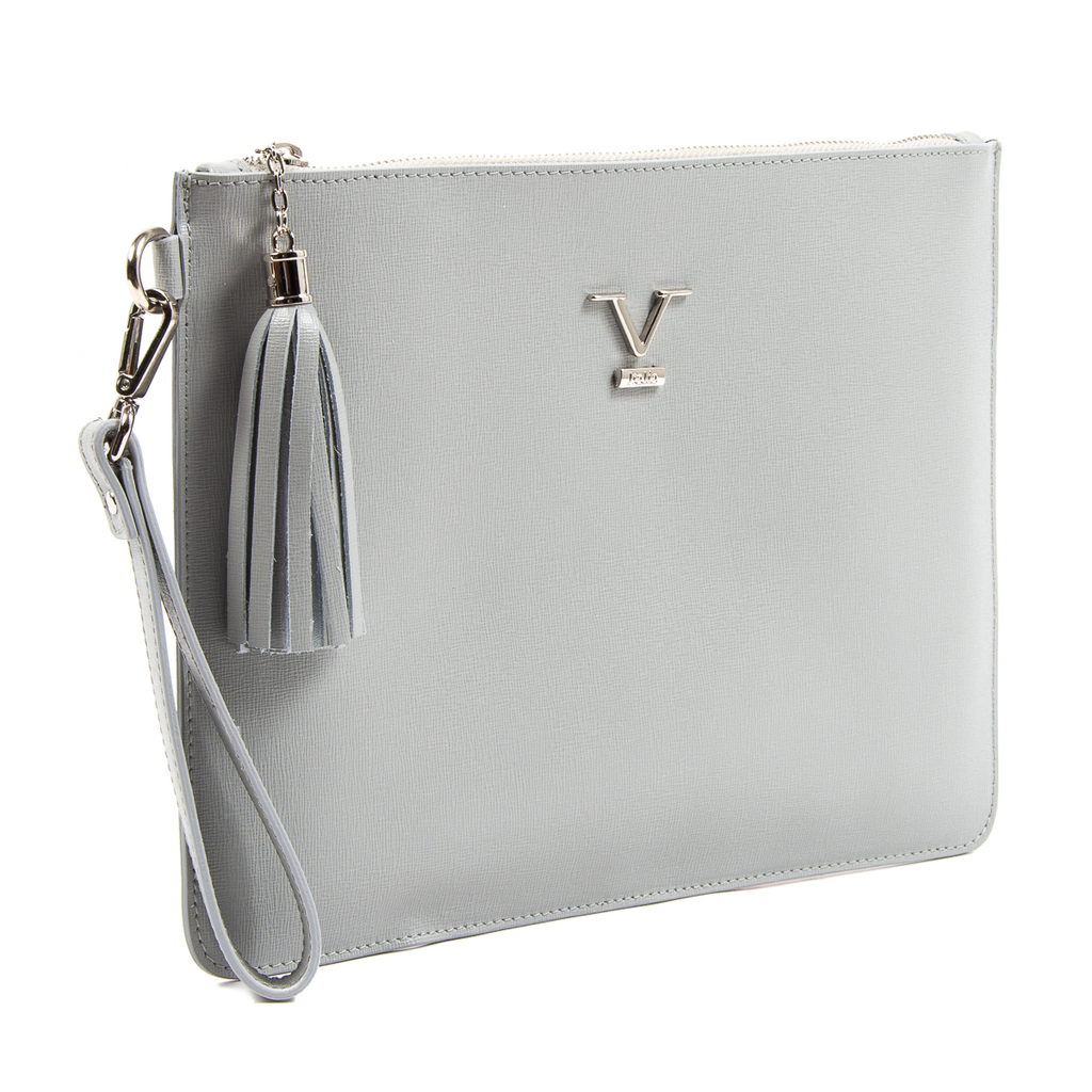 Bolso de mano para mujer V 1969 Italia gris lima