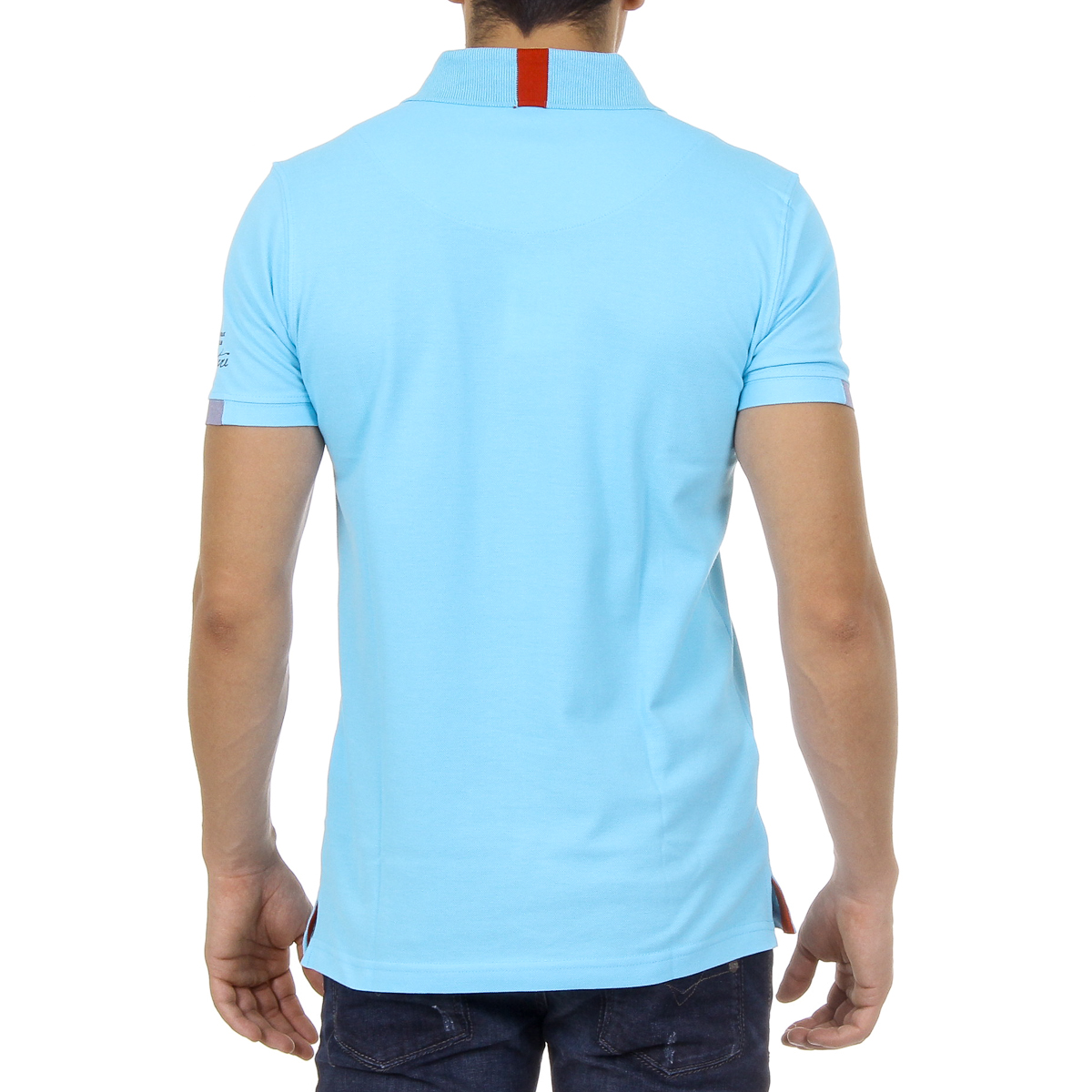 Polo Ufford & Suffolk Polo Club para hombre, manga corta, US025, azul