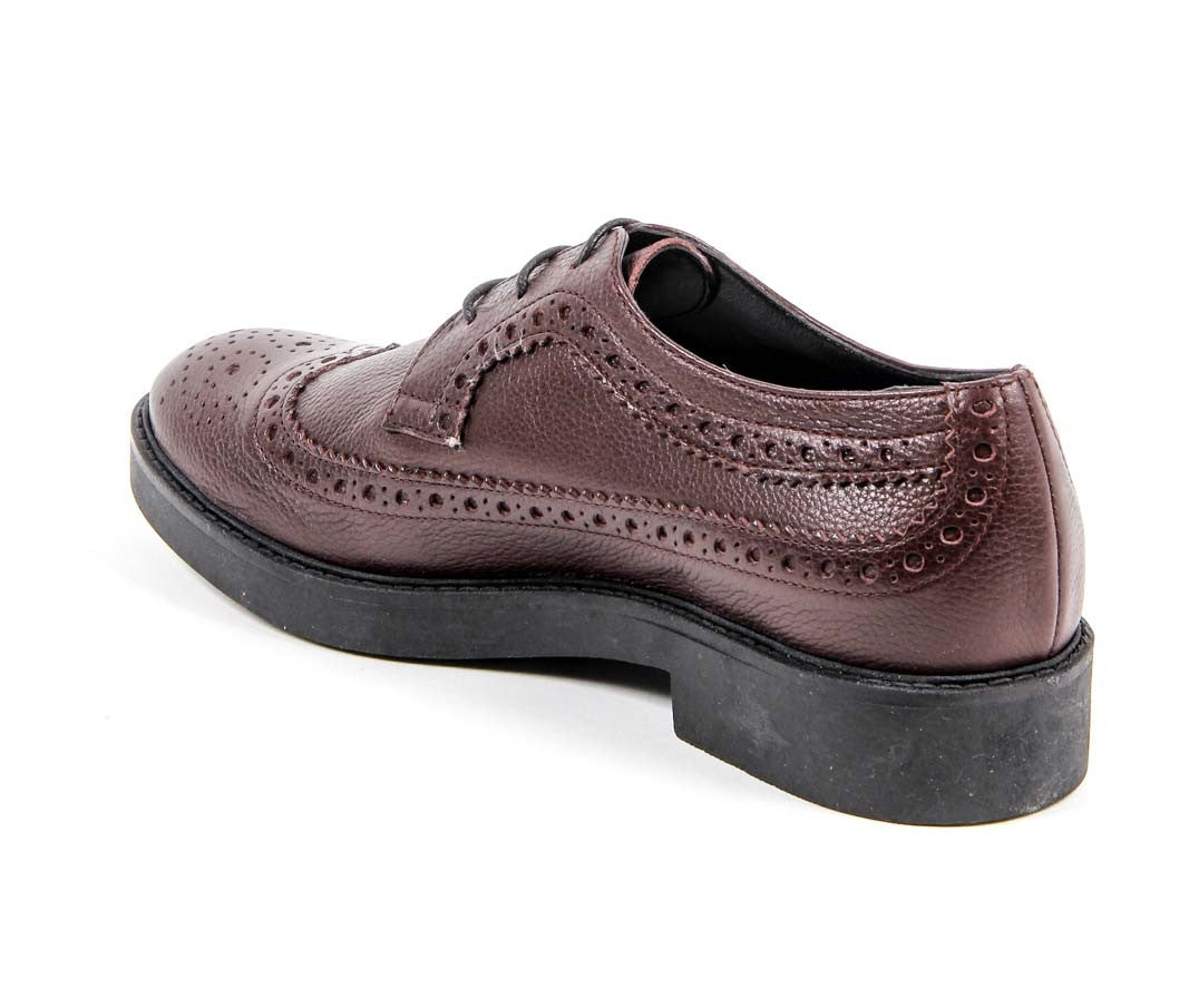 V 1969 Italia - Zapato brogue para mujer B1670 CERVO BURDEOS