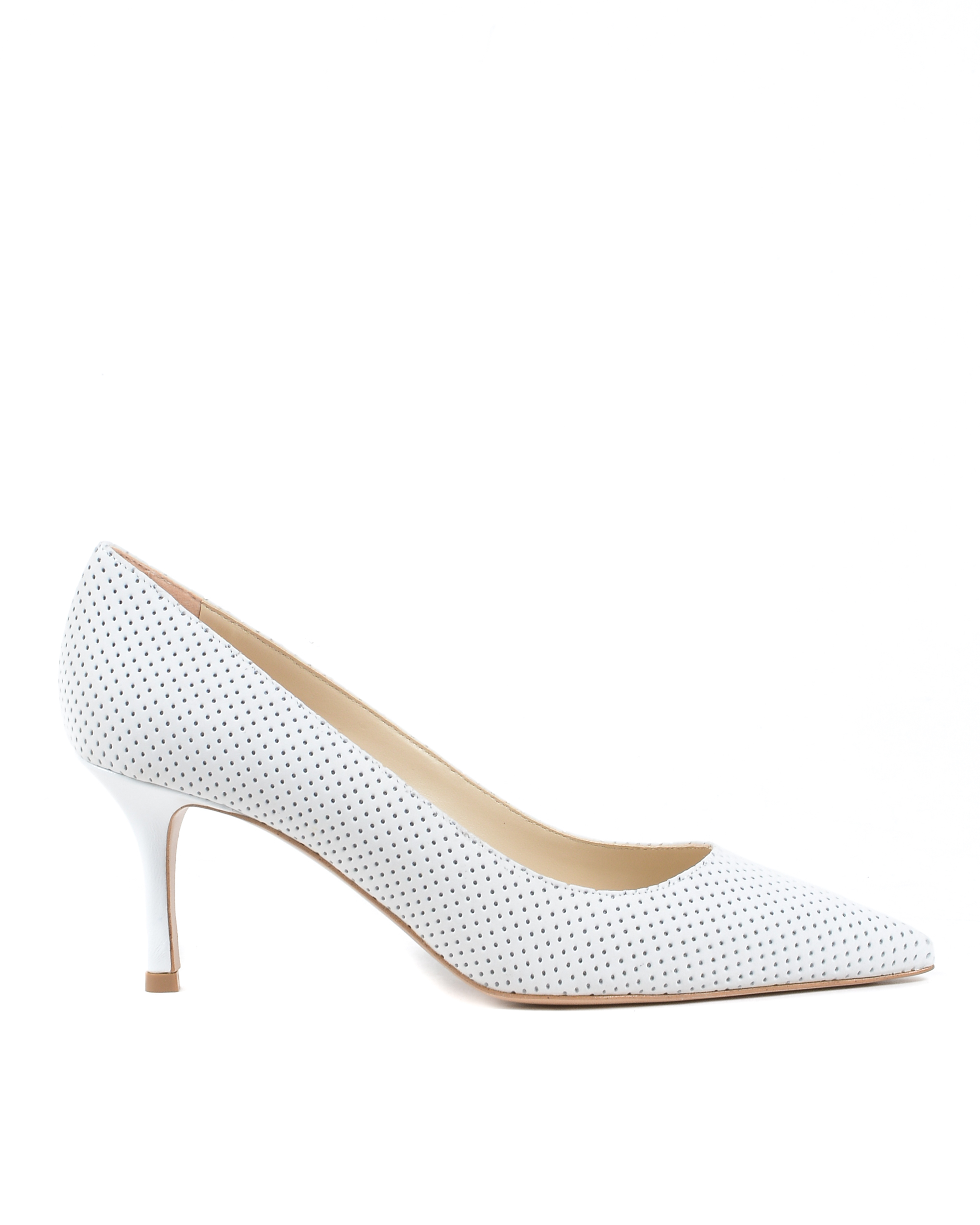 19V69 Italia Zapatos de salón para mujer blancos DEC65 SILK GESSO
