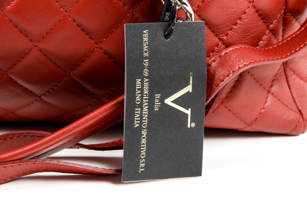Bolso de mano para mujer V 1969 Italia V011-S RUGA ROJO