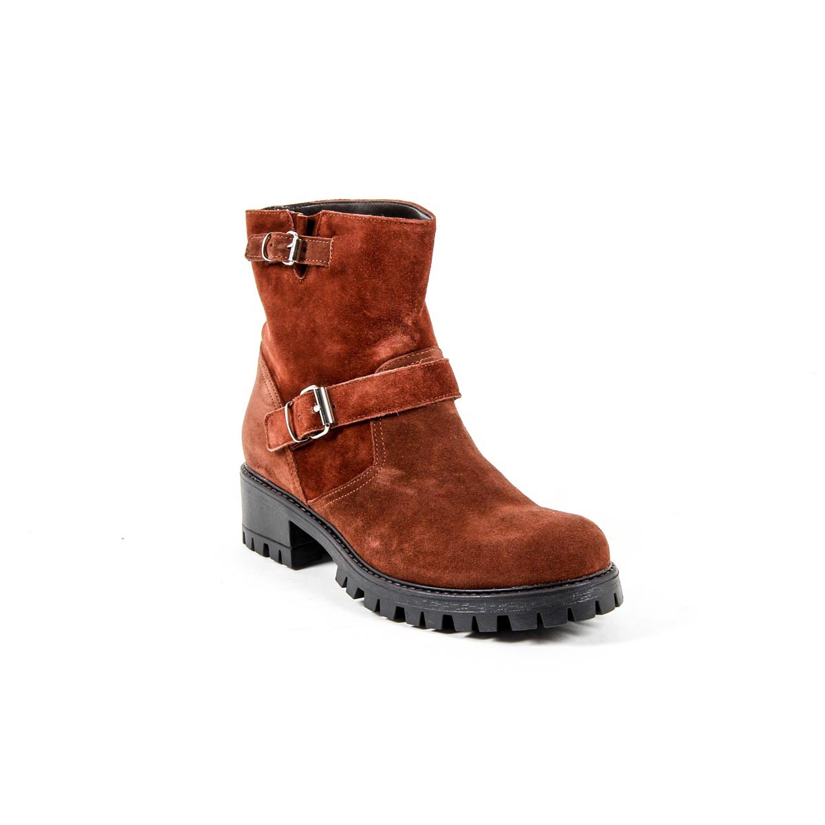 Bota corta para mujer V 1969 Italia B1441 VELOUR MATTONE