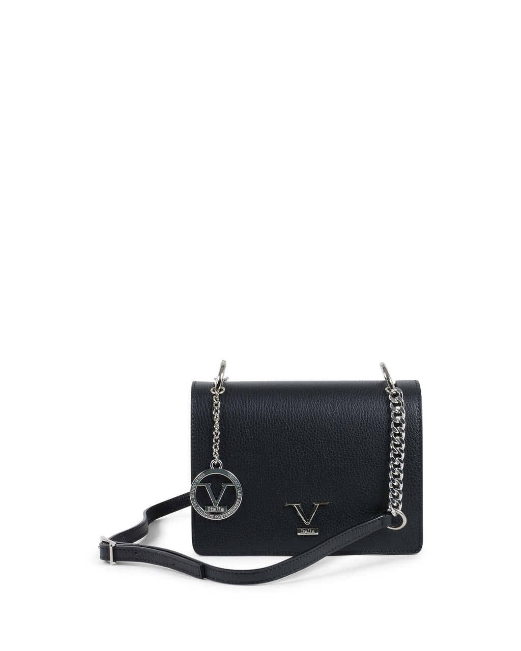 V Italia Womens Handbag Black V1758 CERVO NERO