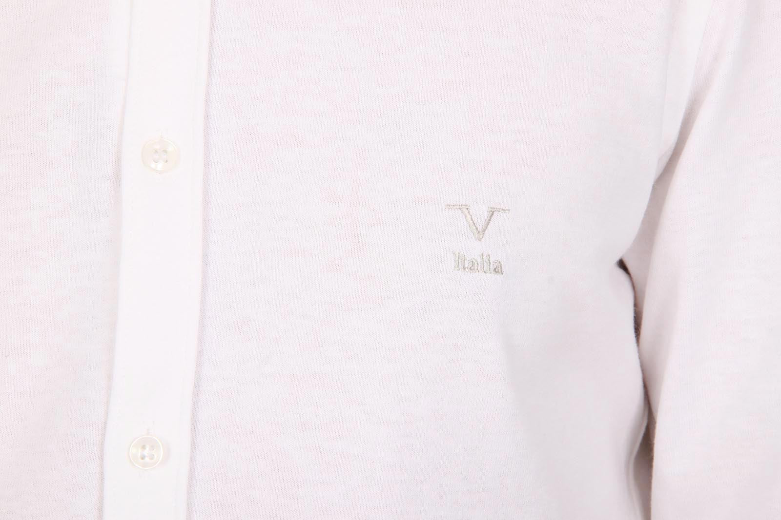 Camisa de manga larga para hombre V 1969 Italia Paris Jersey Bianco