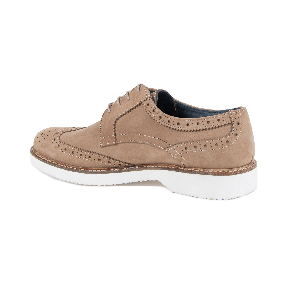 Zapato brogue para hombre V 1969 Italia Marrón HARRY 5141 NABUK VAR 3