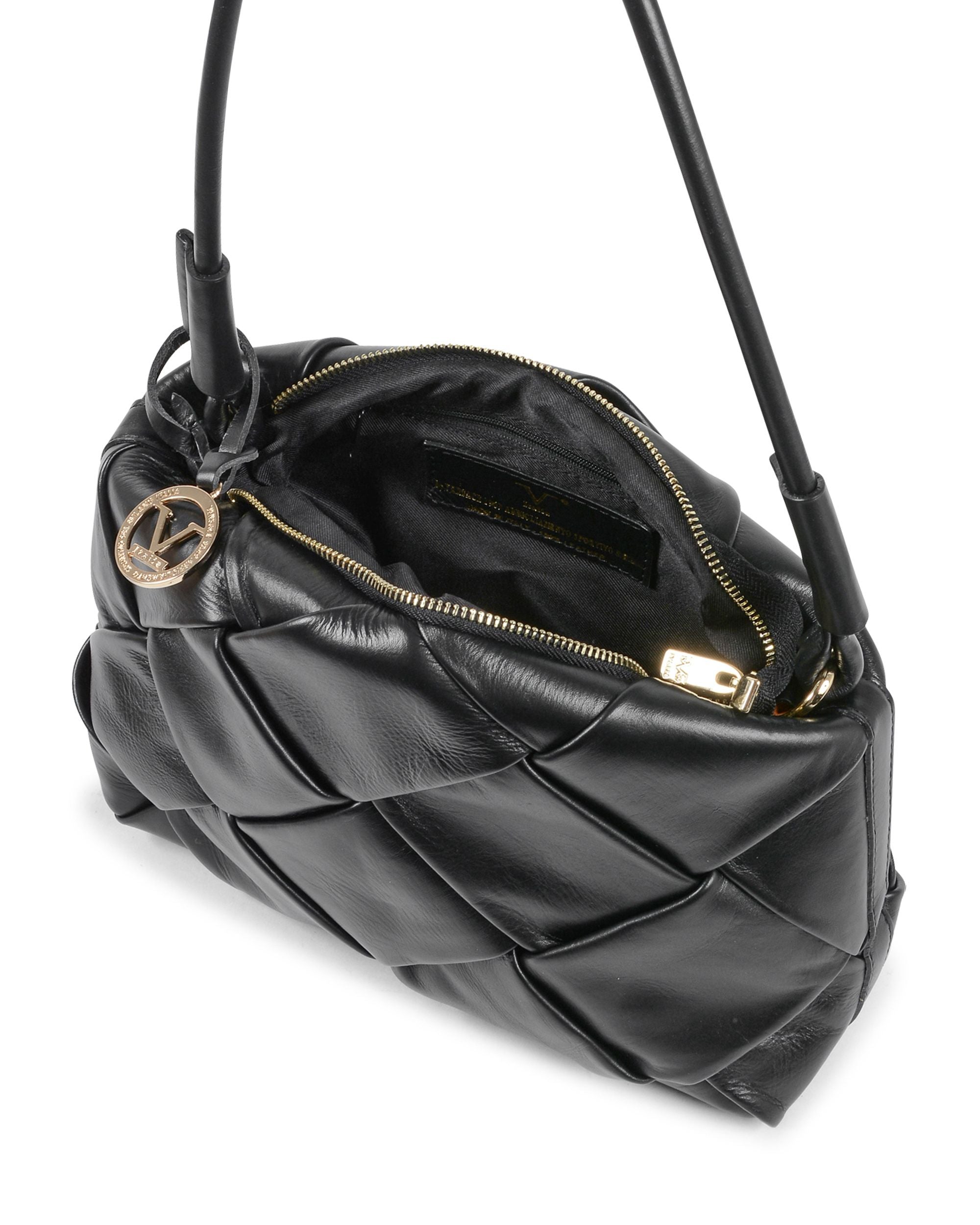 Bolso de hombro para mujer V Italia negro V10230 52 SAUVAGE NERO