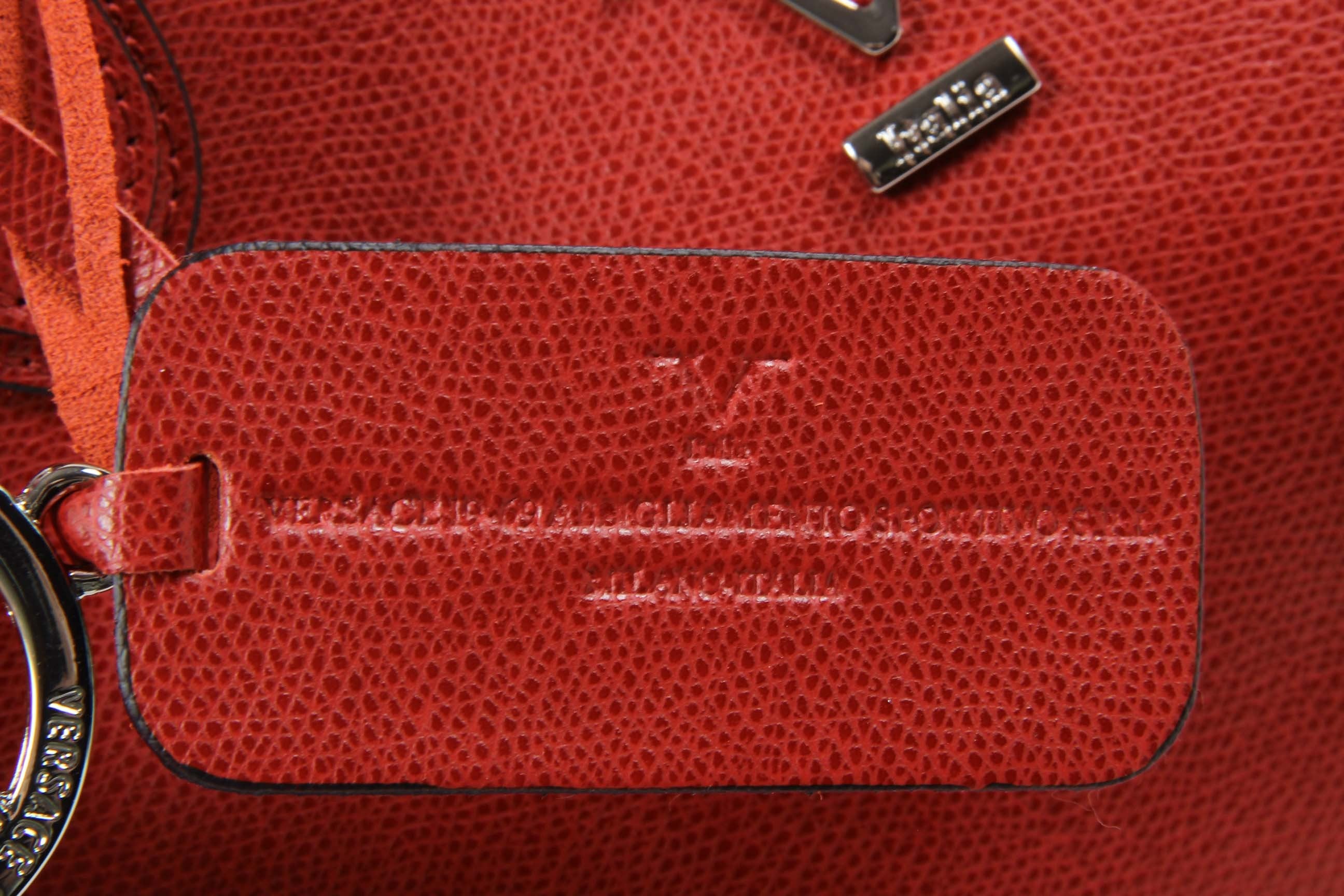 Bolso de mano para mujer V 1969 Italia V013-S SAFFIANO ROJO