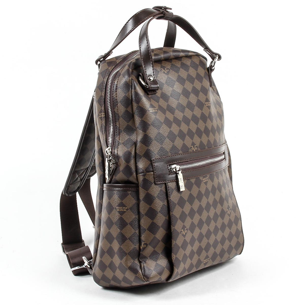 Mochila de moda para hombre V 1969 Italia V1969016 CAFÉ CAFÉ