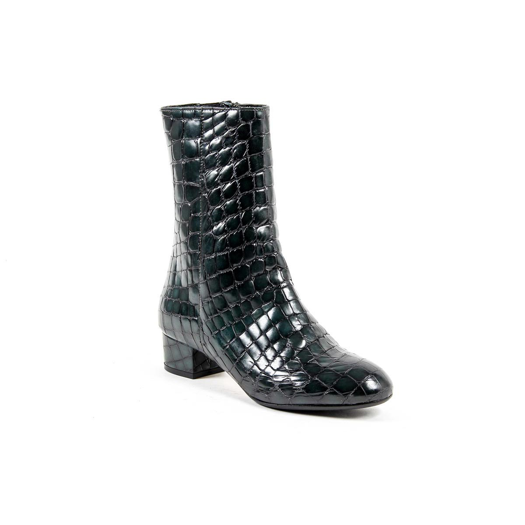Bota Corta Mujer V 1969 Italia ESTELLE COMBO OPACO PETROLIO