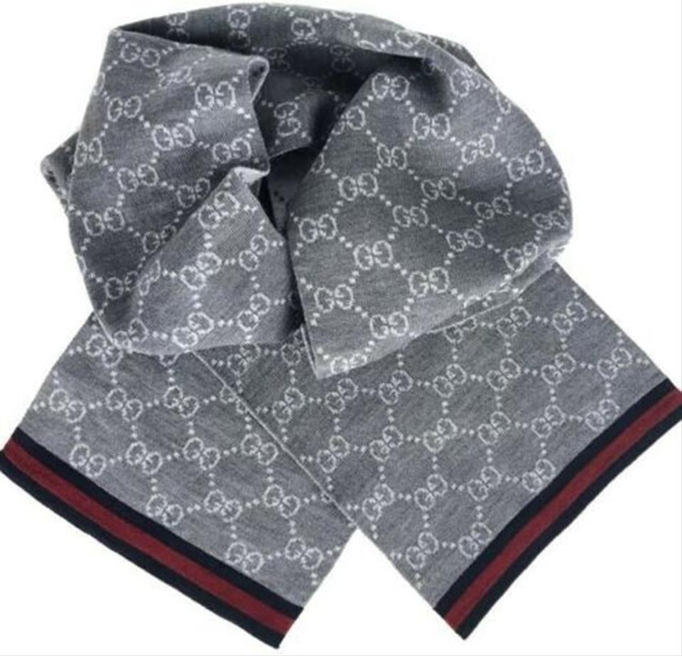 Bufanda Gucci para hombre 23x180 gris