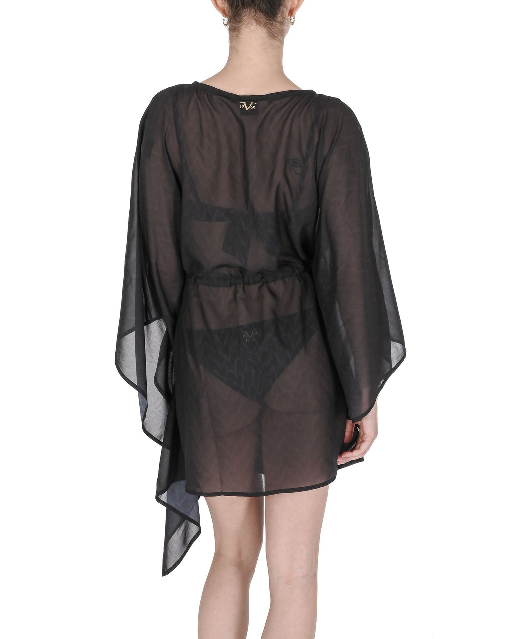 19V69 Italia Womens Swimwear Chiffon Caftan VSC1WCU03 BLACK