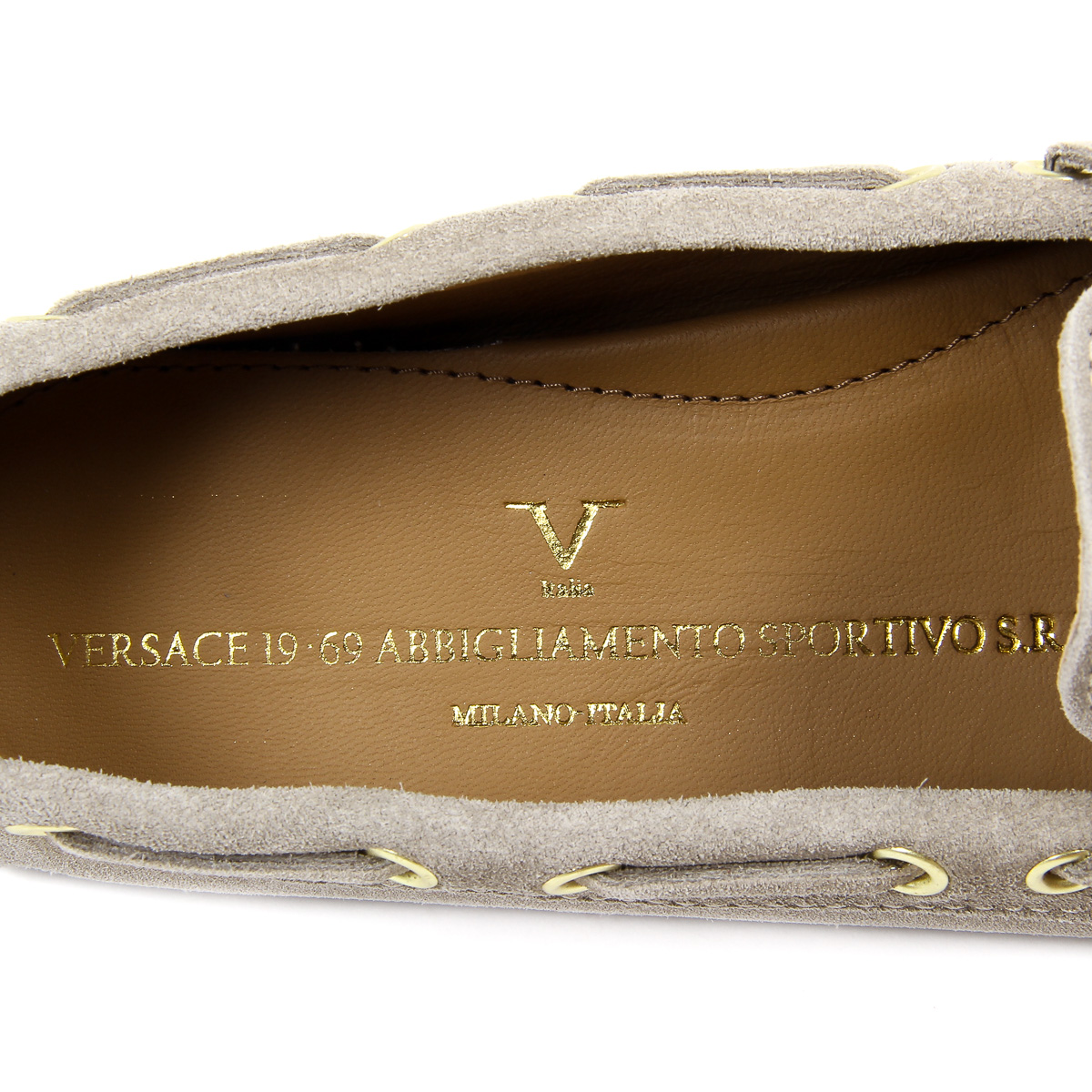 Mocasines V 1969 Italia para mujer, color gris, PISA